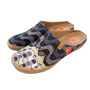 Uin La Pedrera Slipper Clogs Men's Size 12.5 Geometric Art To Wear Barcelona